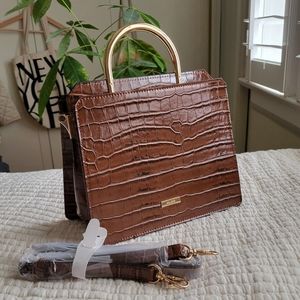 Brown cognac Aldo purse